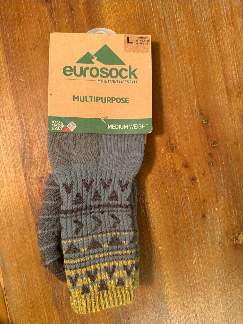 NWT Men's Eurosock Hiking Socks - Large